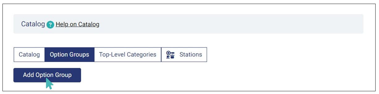 Add option group