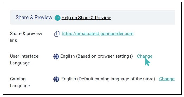 Change UI Language