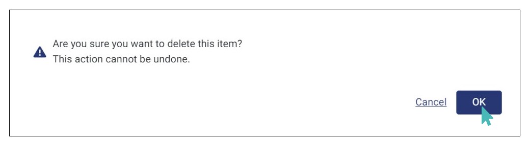 offer deletion confirmation prompt