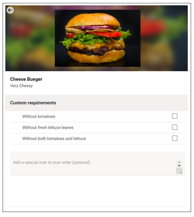 Non preselected options