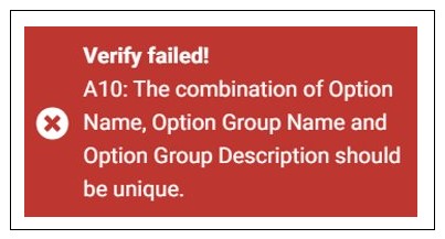 Error Due to Non-Unique Combination
