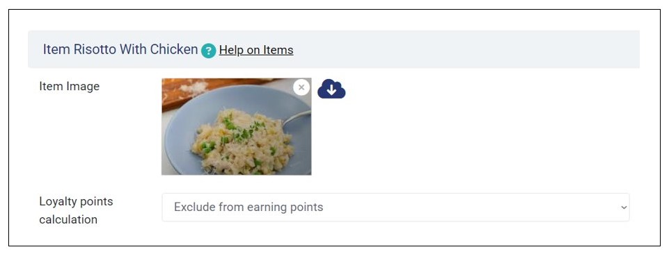 Excluding Item from Earning Points