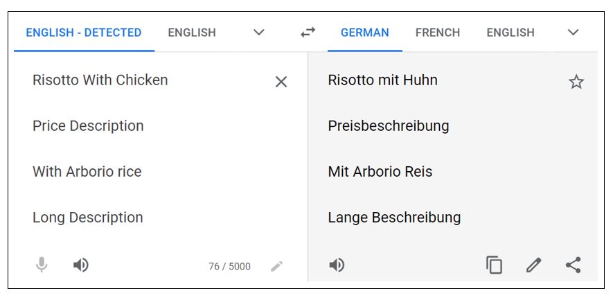 Google translate