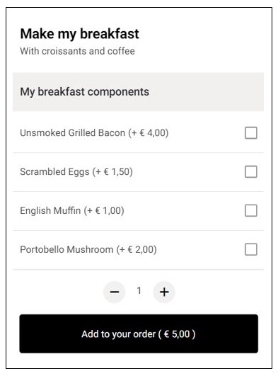 No preselected option