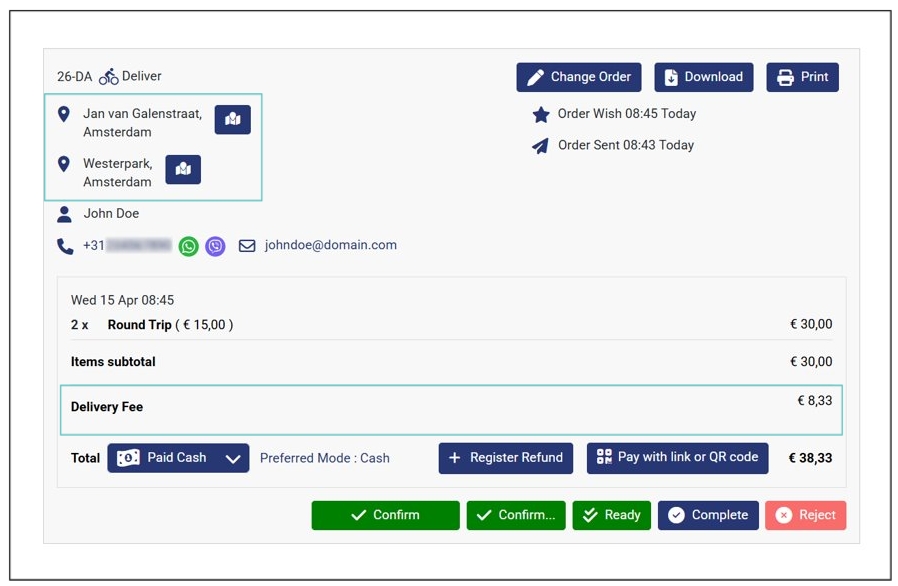 Order Charged Double Delivery Fee for an Item / Variant