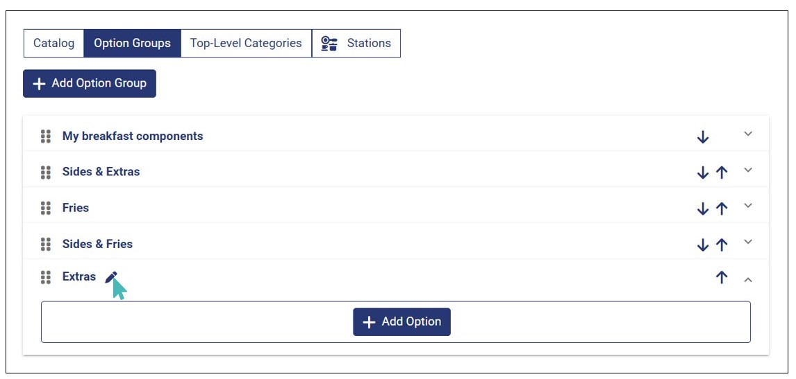 Confirm the Deletion of an Option