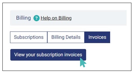 Viewing Your Subscription Invoices