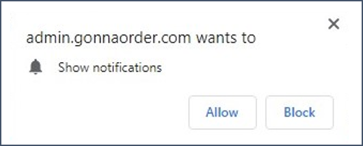 Notifications prompt