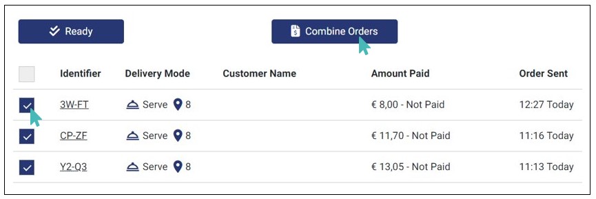 Combining The Orders