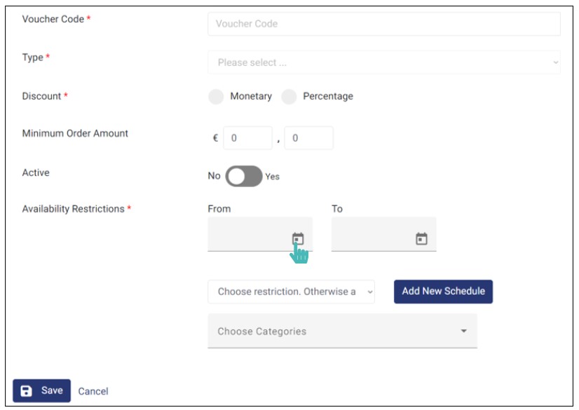 Selecting Date Restriction