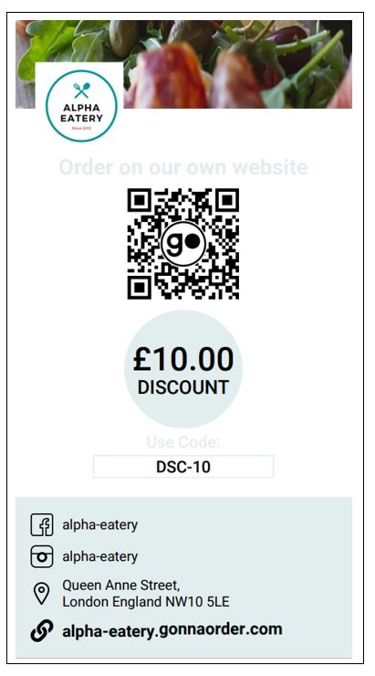Discount voucher flyer
