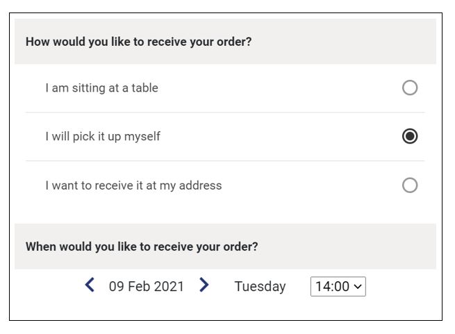 Customer UI when desired time ASAP is disabled