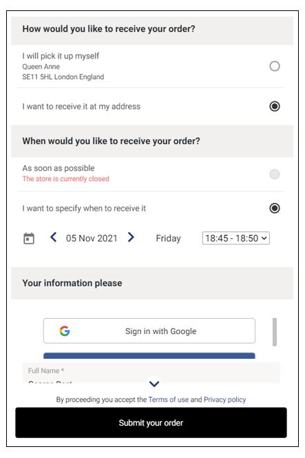 Asap for closed store disabled