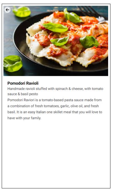 Add to order button not shown on details page