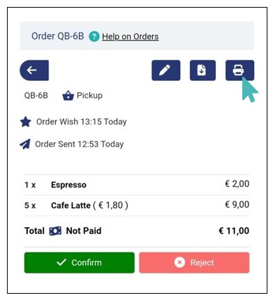 Print an Order on GoAdmin