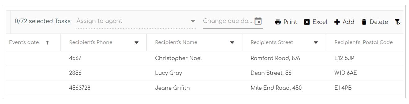 Store delivery orders replicated on mynext dashboard