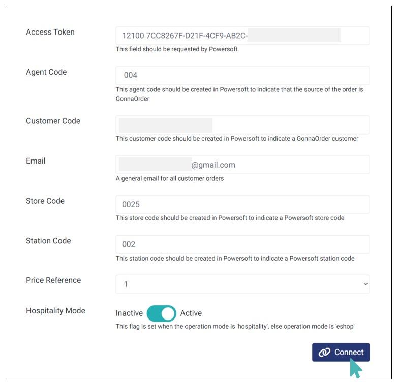 Connect Powersoft POS