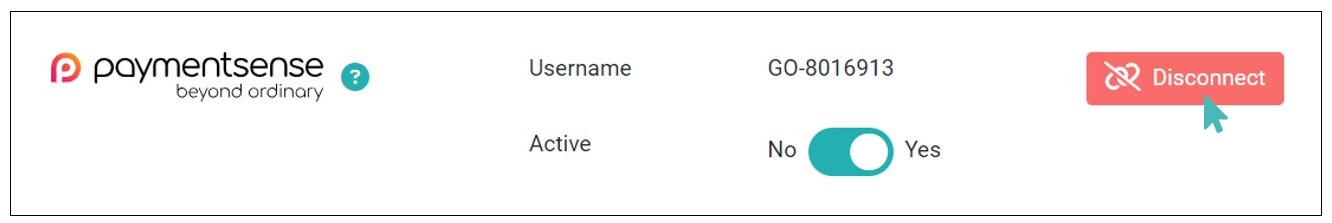 Disconnect Paymentsense