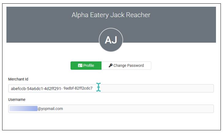Copy your WooDelivery merchant ID