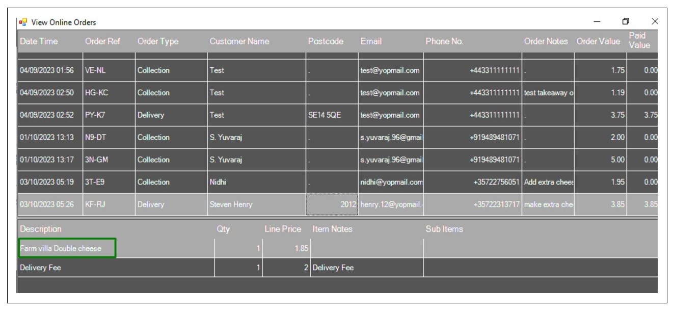 Price variants Orders