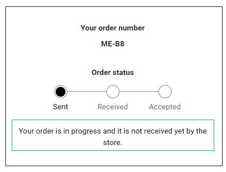 Order Issue Notification on the Customer's Thank You Page