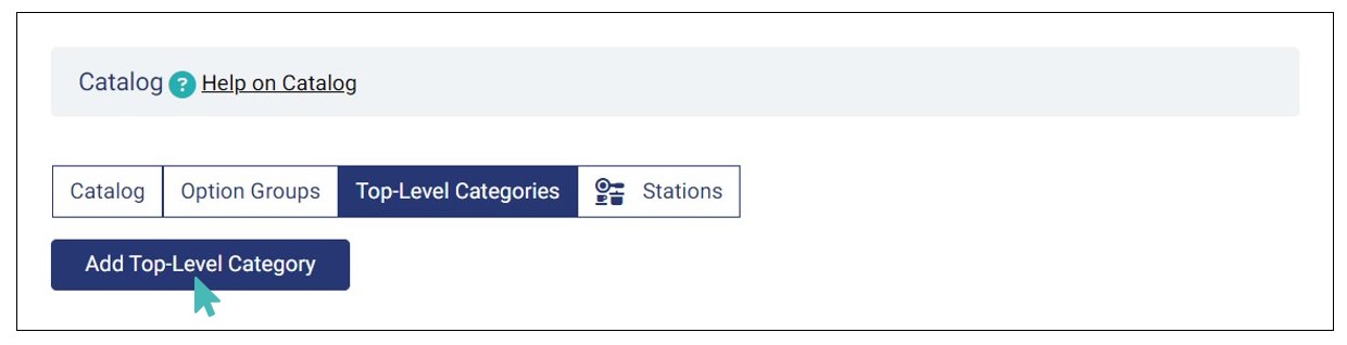 Adding a Top-Level Category