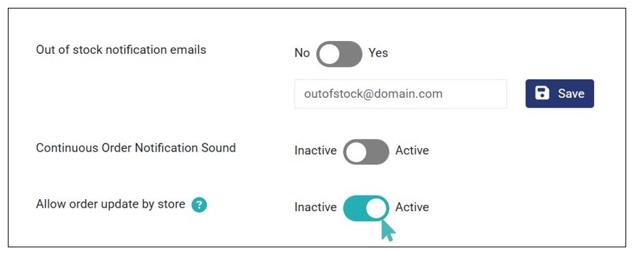 Allow store staff to update orders