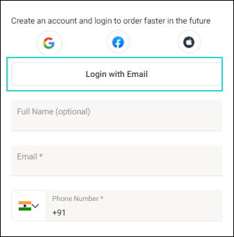 Login With Email