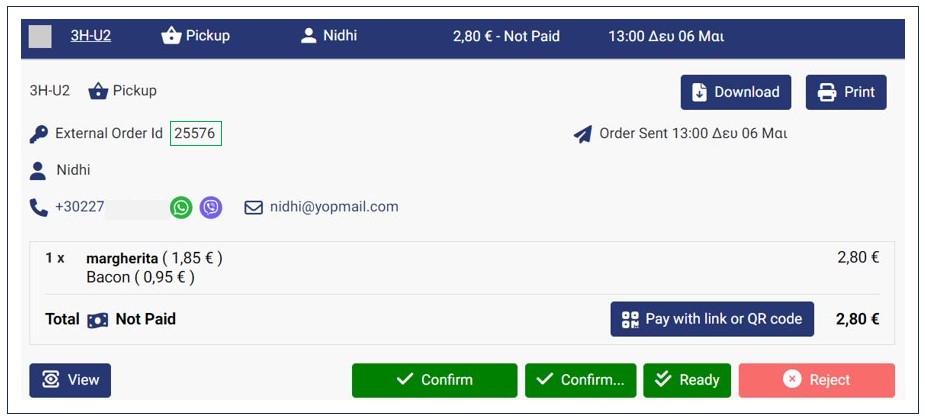 Order With External Id