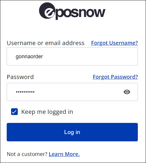 Log Into Epos Now