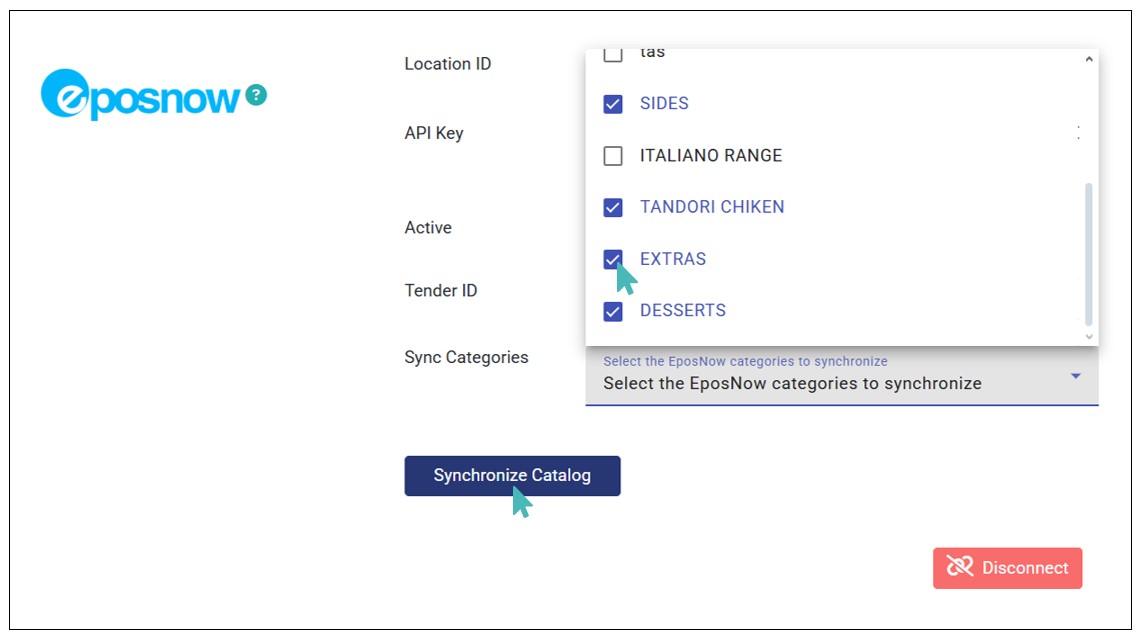 Import Specific Categories from Epos Now Catalog