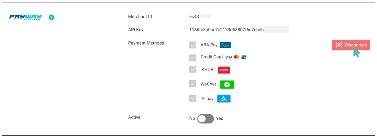 Disconnecting ABA PayWay