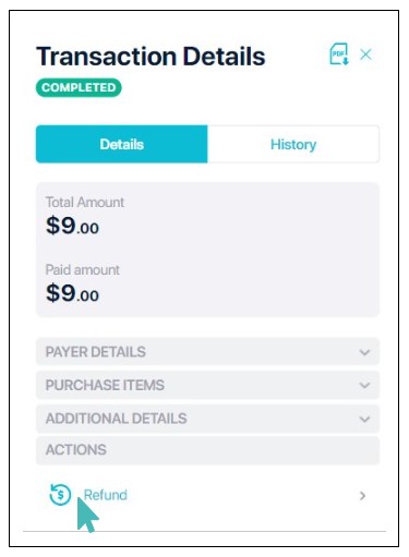 Refunding Payment on ABA PayWay Account