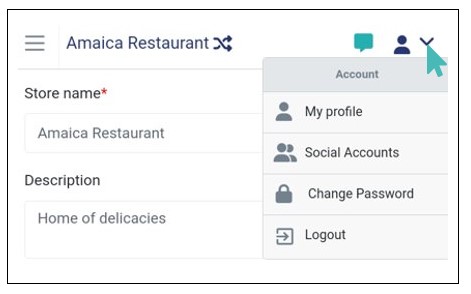 Access Account Settings on GoAdmin