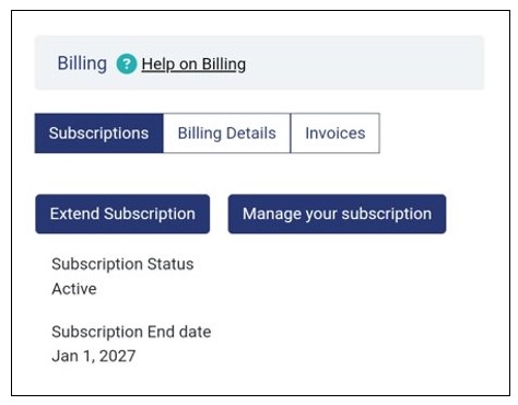 Billing Interface on GoAdmin