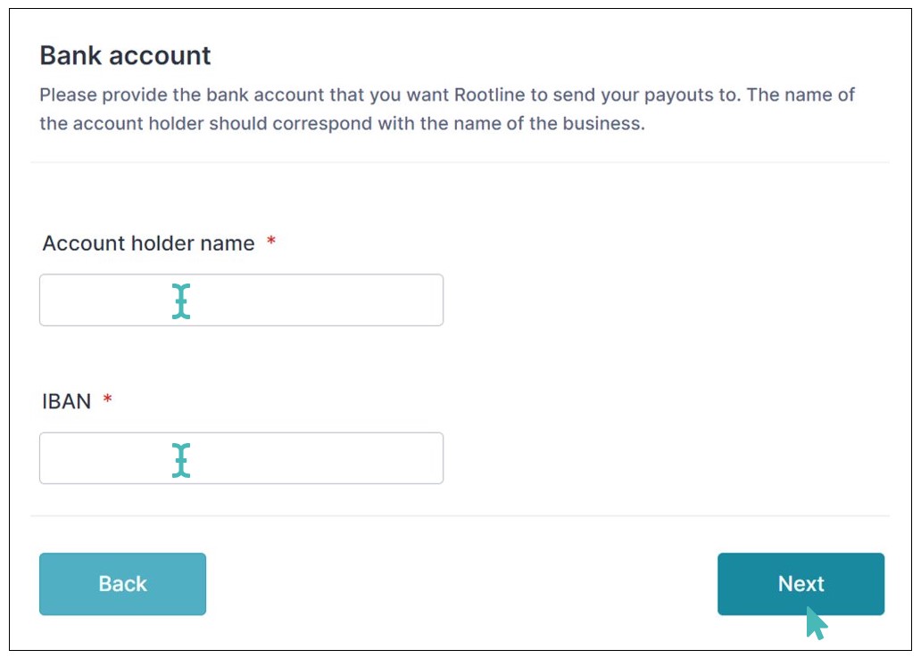 Enter Bank Details