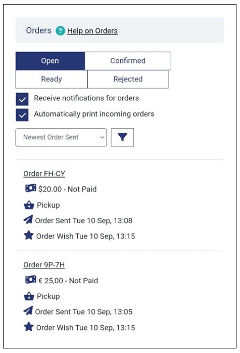 Manage Orders and Order Details
