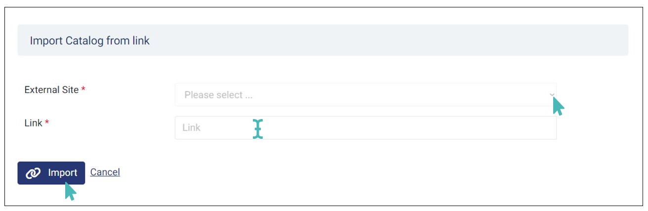Select External Site and Enter the Link