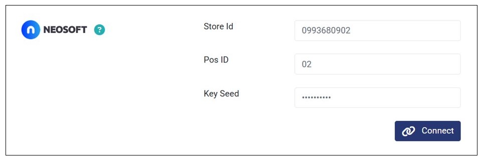 Enter Neosoft Integration Details and Connect