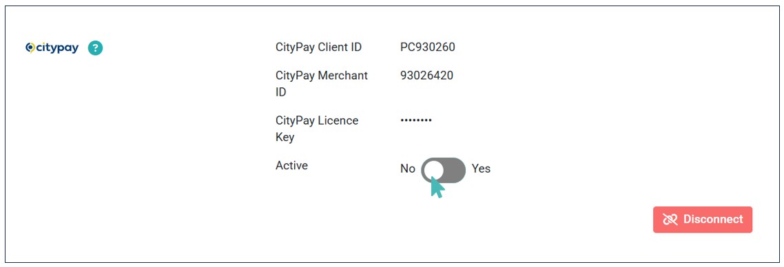 Deactivating Citypay