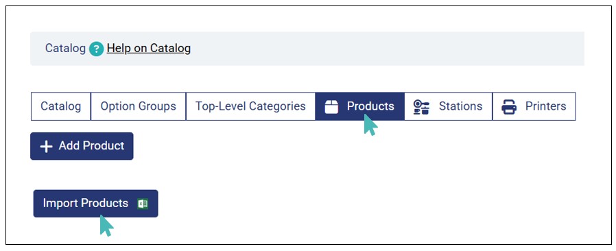 Import Products via Excel
