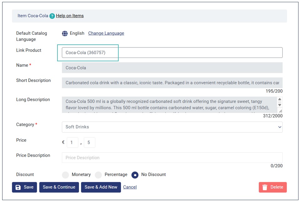 Product Details Overwrite Existing Item Details